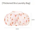 Three-pack thickened mesh bra laundry bags with pink tulip print and top handle - Tulip Bra Bag - 3PCS Set