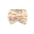 Bohemian paisley headband for women with soft floral pattern and stylish twist knot design - US Size 9