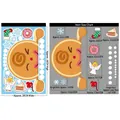 Stickers de Noël avec bonhomme d'épice et ange, autocollants de fenêtre 20x30cm déco - BQ168 Bonhomme de Sucre de Noël