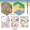 Japanese Wagashi Shop PET stickers set with 1 base card and 3 decorative sheets - Wagashi Shop (Series 23)