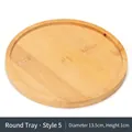 13.5cm round bamboo succulent pot tray for DIY mosaic crafts, style 5 variant - Outer Diameter 13cm Inner Diameter 12cm