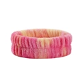 Polsino in pile corallo sfumato rosa e giallo per il lavaggio del viso e la cura della pelle - Fascia per capelli colorata rosa rosé (104#)