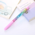 Penna creativa glitter rosa con sabbia sfumata colorata e brillantini per ragazze - Rosa scuro