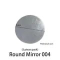 Set of 5 replacement 9.4cm round mirror lenses for DIY cat bear resin makeup molds - Round Mirror Lenses-5Pcs / 9.4cm