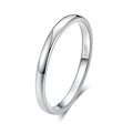 Minimalist S925 sterling silver ring in size 8 with authentic hallmark stamp - US 10 / Plain Band Style (SR74)