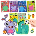 Rainbow Friends cartoon monster DIY sticker pack with mix and match facial expressions - Rainbow Face Change Style (T01041305)