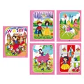 Reusable Snow White magic water drawing book for kids with pink spiral binding - Single-line Thick Snow White (includes Pen + Opp Bag)