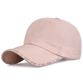 Pink quick-dry sports cap with FEWK letter print and side ventilation holes - Pink