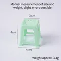 Miniature mint green plastic stool model for dollhouse with detailed size dimensions - Green