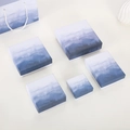 Blue and white gradient jewelry boxes set including gift bags for rings and necklaces - Gradient Blue