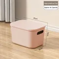 Pink stackable storage box with lid, 6L medium tall size for home organization - Medium (25x18x16cm) / Pink