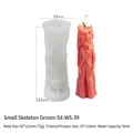 Spookbruidegom skelet kaars siliconen mal 43x121mm voor DIY Halloween decoraties - Kleine Geest Bruidegom