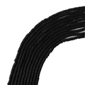 Cuentas de 4mm en arcilla polimérica negro mate para creación de joyas DIY y pulseras caseras - Negro