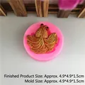 Pink silicone mold for koi fish fondant and chocolate, sized 4.9x4.9x1.5cm for baking - Style 2 Medium Goldfish (Mold 4.9*4.9*1.5cm)