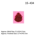 Pink pine cone silicone fondant mold for Christmas cake decoration and diy crafts - Pink