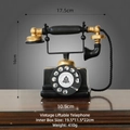 Retro black and gold telephone model decorative ornament height 16cm width 17.5cm - Retro Portable Telephone / Black & Gold