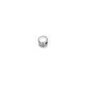 Polished silver metal round spacer bead for DIY jewelry making of bracelets and necklaces - Small Disc / Silver