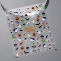 3D Halloween nail art stickers featuring pumpkins, skulls and ghosts, TS-3308 design - Halloween Party (TS-3308)