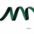 10mm dark green velvet ribbon in a spiral coil for DIY hair accessories and gifts - 10mm / Size 10 / Dark Green 165#