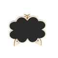 Cloud shaped mini wooden chalkboard with easel stand for Christmas party decor - Flower