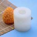 3D hollow geometric egg candle silicone mold for Easter DIY crafts and plaster ornaments - Coarse Grid