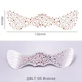 Waterproof bronze faux freckle tattoo stickers in QBLT-05 style for party makeup - QBLT-05 Bronze Polka Dots