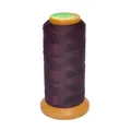 12-ply dark magenta polyester cord roll for DIY jewelry making and braided rings - Wine Red