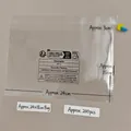 Transparent self-sealing PP plastic bags 24x18cm with safety warning print 200pcs pack - 24x18cm