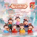 Chinese Tang Dynasty style cute resin figurines playing traditional instruments collection - 1056-15 Splendid Song Set of 7