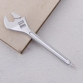 Silver ballpoint pen in creative wrench shape on a notebook with magnetic features - Silver Wrench