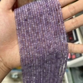 Faceted purple amethyst quartz beads in round cut for DIY jewelry making and crafts - Grade B Amethyst 3mm