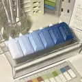 Gradient blue correction tape set of 6 items on a desk display stand for office use - Gradient Blue [6 Pcs Set]