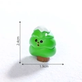 Miniature Christmas tree figurine for snow globe DIY with cute cartoon face 2.4cm - 14# Christmas Tree
