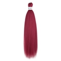 Extensions de cheveux synthétiques Easy Braid 26 pouces de couleur rouge vin - Bourgogne (FR 900#)