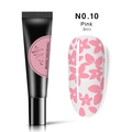 Gel de tamponnage rose en tube de 8ml pour des designs de manucure floraux - Rose