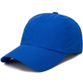 Quick-dry mesh baseball cap for sports in royal blue with breathable hole design - Sapphire Blue