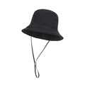 Sombrero de pescador acolchado de invierno negro con correa ajustable cortavientos - Negro