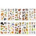 Tatuaggi temporanei impermeabili per bambini con simpatici animali cartoni animati assortiti - Serie Animali A