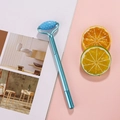 Creative stress-relief facial roller pen in light blue with ergonomic handle for students - Blue