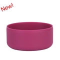 Shockproof rose red silicone protective boot for wide mouth water bottle base - Fuschia