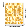 1-inch self-adhesive orange vinyl alphabet and number stickers for DIY scrapbooking - 1 Inch Bold-Orange