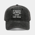 Détail de la casquette en denim gris foncé avec broderie blanche pour le 60ème anniversaire - 60 Ans / Noir