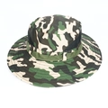 Detail of jungle camo boonie hat featuring mesh side panels for breathable outdoor wear - One Size / Jungle Floral Camouflage (5#)