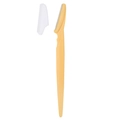Mini portable eyebrow razor with yellow handle and safety mesh blade for beginners - 4g/With Protective Net / Orange
