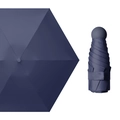 Compact five-fold dark blue capsule umbrella with UV protection and hexagonal canopy - Without Box / 6 Ribs Ordinary Black Glue / Dark Blue