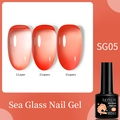 LILY'CUTE Korallengel-Nagellack mit 1 bis 3 Schichten Deckkraft in der 7-ml-Flasche - Korallenorange-SG05