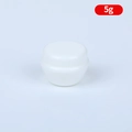 Minimalist white 5g mushroom-shaped cream jar for cosmetic samples and travel use - 50 g / White