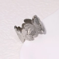 Silver Butterfly Theme Hollow Band Style (JR419-S7)