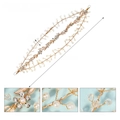 Specifiche dettagliate della fascia barocca con perle, strass e cristalli - Cerchietto con Cristalli e Perle (HS-J7163G) / Oro