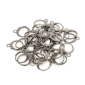 Bulk DIY jewelry findings: small french earring hooks in gun black metallic finish - 13x15mm (50Pcs/Bag) / Gunmetal